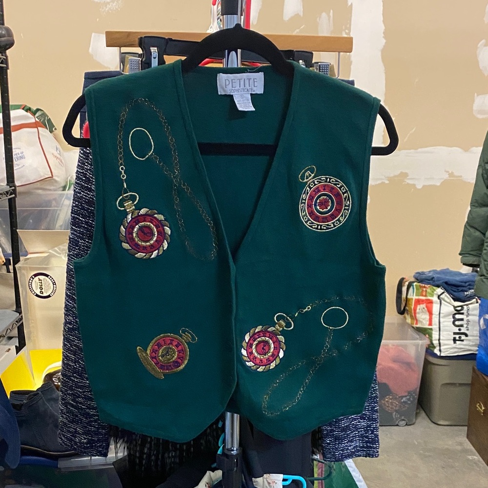 Vintage Petite Sophisticate Sweater Vest